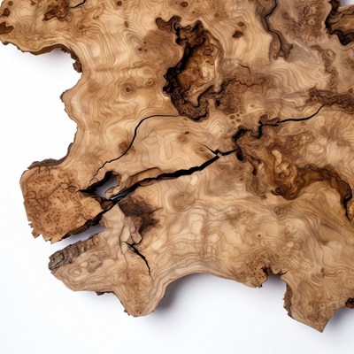 Close-up Burled Wood Texture