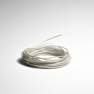 Coiled White Wire