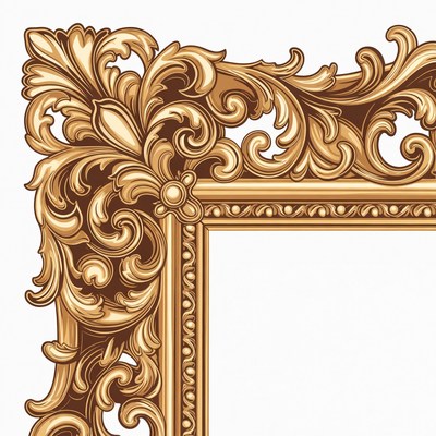 Ornate Golden Picture Frame