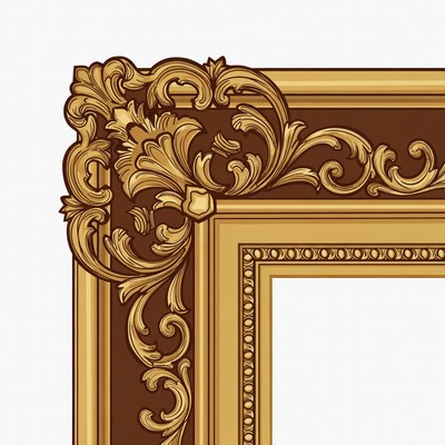 Ornate Gold Picture Frame