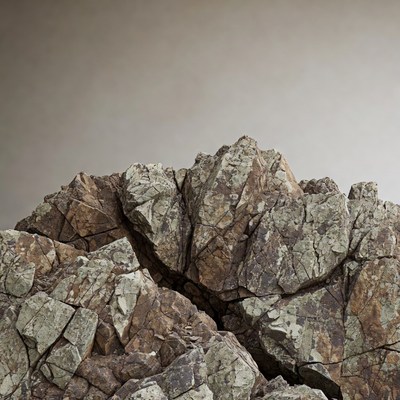 Pile of Gray Brown Rocks