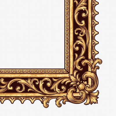 Ornate Gold Picture Frame