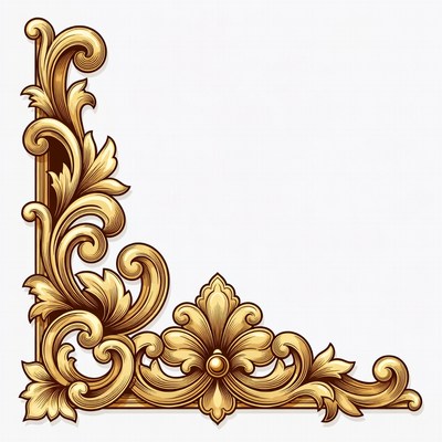 Gold Ornate Corner Design