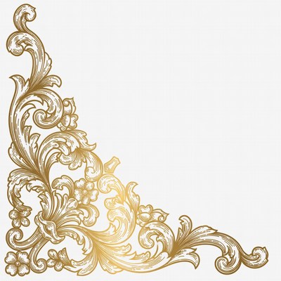 Gold Ornate Corner Design
