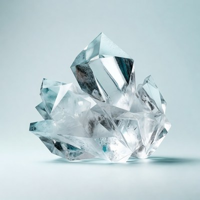 Clear Quartz Crystal Cluster