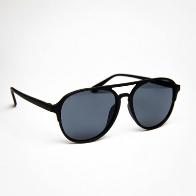 Black aviator sunglasses isolated