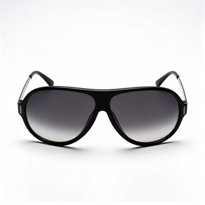 Black aviator gradient sunglasses