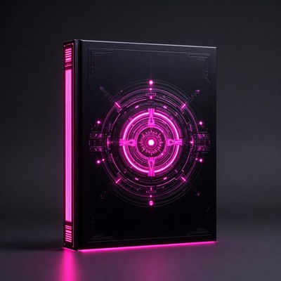 Futuristic Neon Book Cover