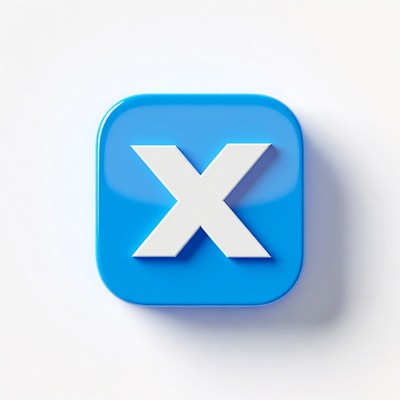 Blue X App Icon