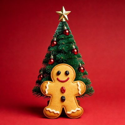 Gingerbread Man Christmas Tree