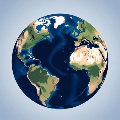 Earth Globe Illustration