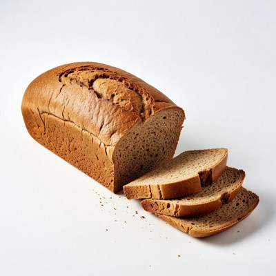 Sliced Whole Wheat Bread Loaf