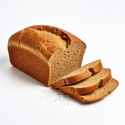 Sliced Whole Wheat Bread Loaf