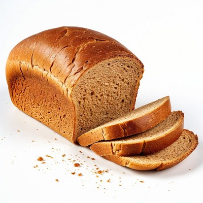 Sliced Whole Wheat Bread Loaf
