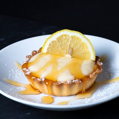 Lemon Tart with Lemon Slice