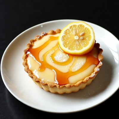 Lemon Tart with Lemon Slice