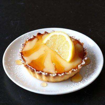 Lemon Tart with Lemon Slice