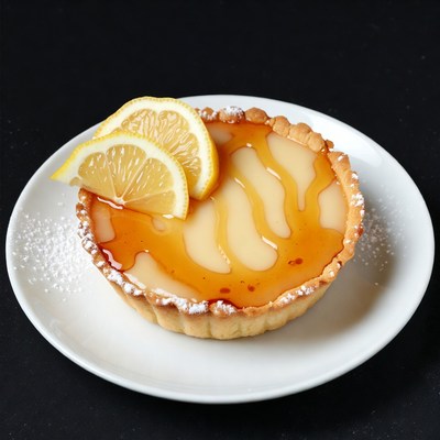 Lemon Tart with Lemon Slices