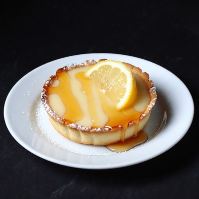 Lemon Tart with Lemon Slice