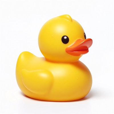 Yellow rubber duck toy