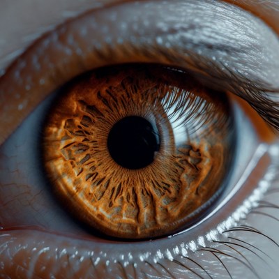 Close-up of hazel eye