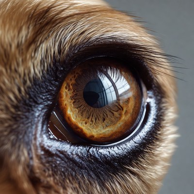 Close-up of dog eye