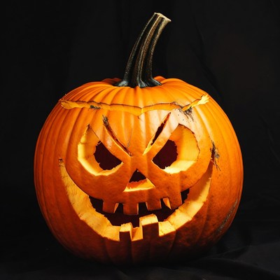 Carved Jack-o'-lantern Pumpkin