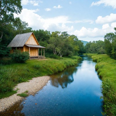 Wooden Cabin by Forest River