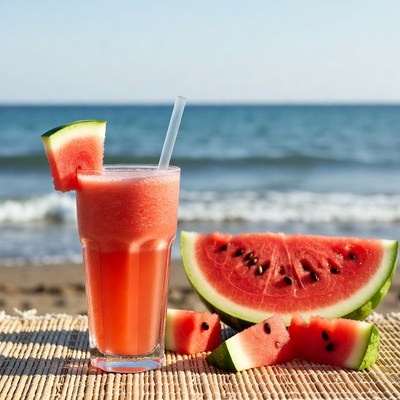 Watermelon Smoothie Beach