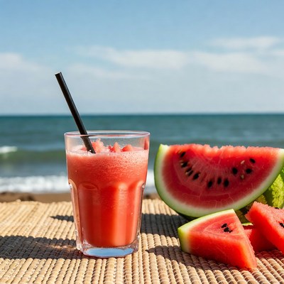 Watermelon Smoothie Beachside