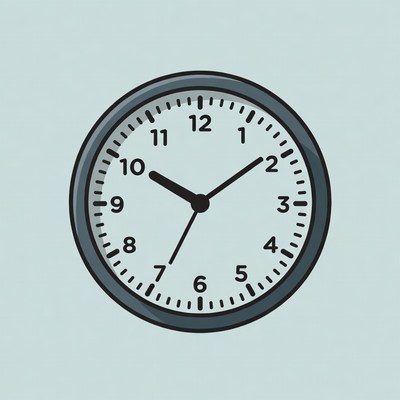 Analog Clock Illustration