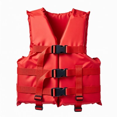 Red Life Jacket Front View