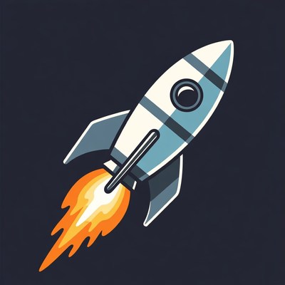 Rocket launching with flames