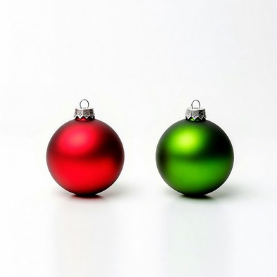Red and Green Christmas Ornaments