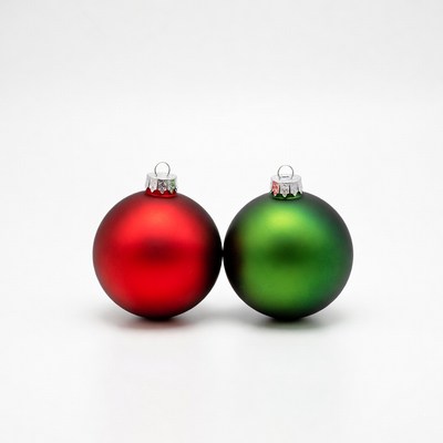Red and Green Christmas Ornaments