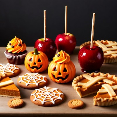 Halloween Candy Apples Cupcakes Cookies