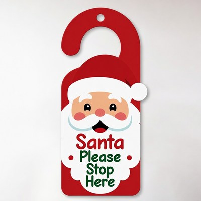 Santa Please Stop Here Do Not Disturb Sign