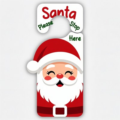 Santa Stop Please Door Hanger