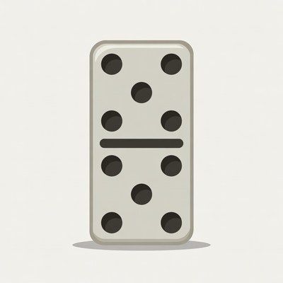 Double Six Domino Tile