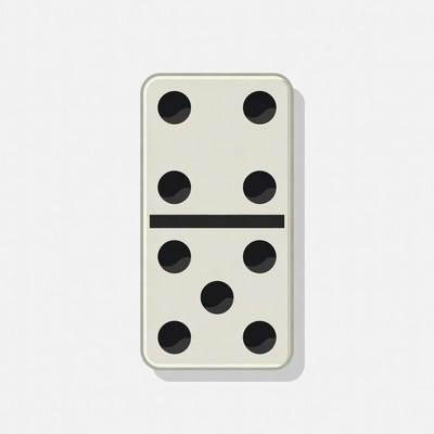 Double Six Domino Tile