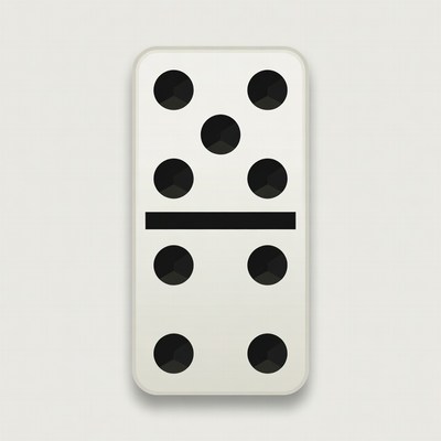 Double Six Domino Tile