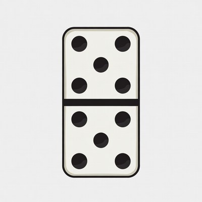 Double Six Domino Tile