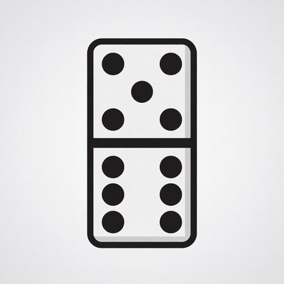 Double Six Domino Tile