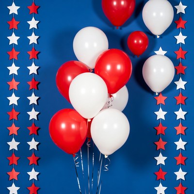 Red White Blue Patriotic Balloons