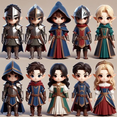 Fantasy Elf Knights Illustration