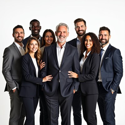 Diverse professional business team portrait