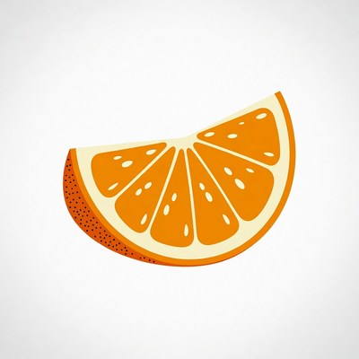 Sliced orange illustration