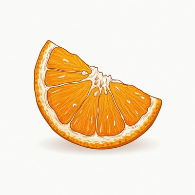 Orange slice illustration