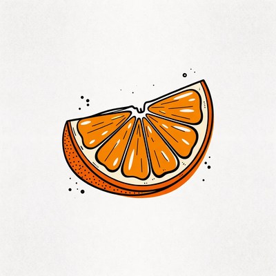 Sliced Orange Illustration