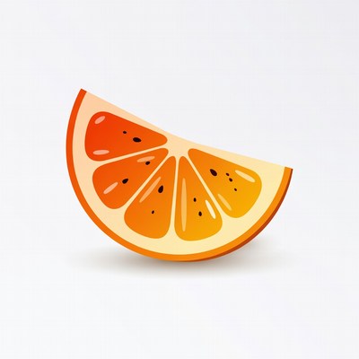 Orange slice illustration